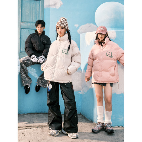 迷霧世界字母印花男女情侶麵包服棉服厚外套2025冬新款加厚棉服 迷霧世界字母印花男女情侶麵包服棉服厚外套2025冬新款加厚棉服