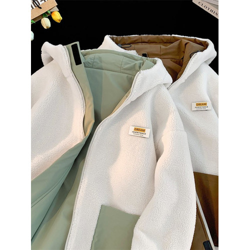 品牌旗下minette冬季棉衣女加厚羊羔毛棉服兩面穿棉襖子外套潮牌 品牌旗下minette冬季棉衣女加厚羊羔毛棉服兩面穿棉襖子外套潮牌