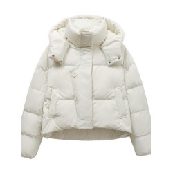 冬季棉衣百搭外套2025款小個子時尚洋氣輕薄加厚保暖連帽羽絨棉服