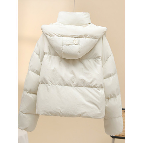 冬季棉衣百搭外套2025款小個子時尚洋氣輕薄加厚保暖連帽羽絨棉服 冬季棉衣百搭外套2025款小個子時尚洋氣輕薄加厚保暖連帽羽絨棉服