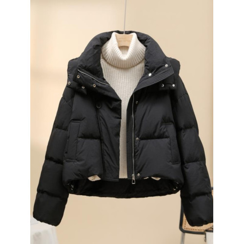 冬季棉衣百搭外套2025款小個子時尚洋氣輕薄加厚保暖連帽羽絨棉服 冬季棉衣百搭外套2025款小個子時尚洋氣輕薄加厚保暖連帽羽絨棉服