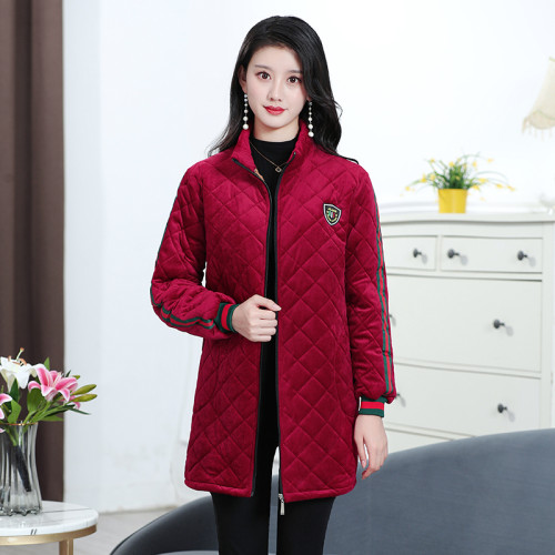 加絨加厚罩衣大人女士冬季保暖拉鍊水晶絨圍裙中長款成人絨面外套