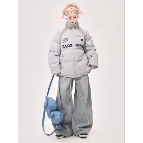 高級感超好看寬松撞色插肩袖棉服女2025新款冬季韓系加厚棉衣棉襖 高級感超好看寬松撞色插肩袖棉服女2025新款冬季韓系加厚棉衣棉襖