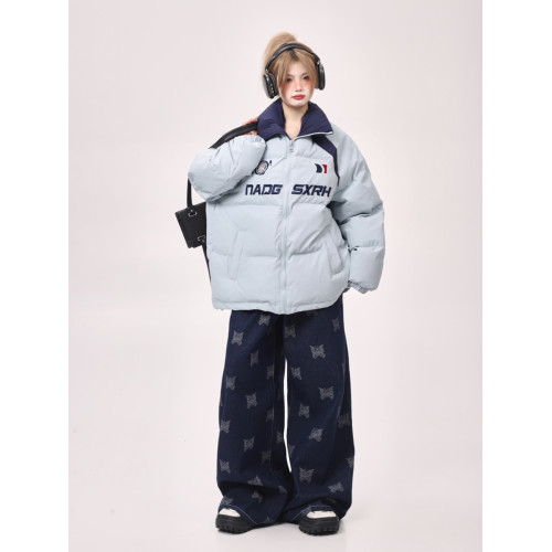 高級感超好看寬松撞色插肩袖棉服女2025新款冬季韓系加厚棉衣棉襖 高級感超好看寬松撞色插肩袖棉服女2025新款冬季韓系加厚棉衣棉襖