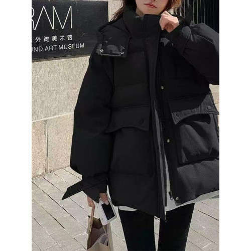 羽絨服女中長款2025新款冬季韓版寬松大碼加厚連帽麵包派克服棉衣 羽絨服女中長款2025新款冬季韓版寬松大碼加厚連帽麵包派克服棉衣