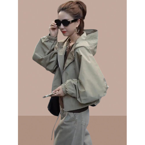 短款沖鋒衣女士短外套春秋裝新款2025爆款洋氣小個子上衣夾克女裝 短款沖鋒衣女士短外套春秋裝新款2025爆款洋氣小個子上衣夾克女裝