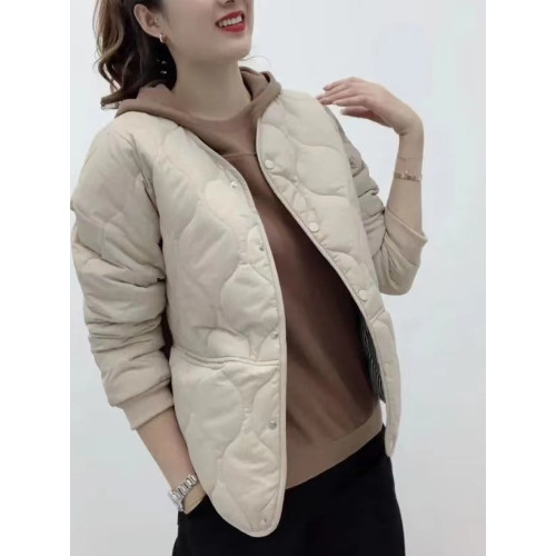 2025春秋新款時尚百搭輕薄小棉衣外套洋氣媽媽裝秋冬寬松短款棉服 2025春秋新款時尚百搭輕薄小棉衣外套洋氣媽媽裝秋冬寬松短款棉服