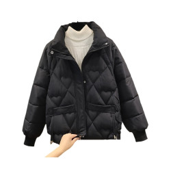羽絨棉服女短款2025新款韓版冬季棉衣女小個子寬松厚立領棉襖外套