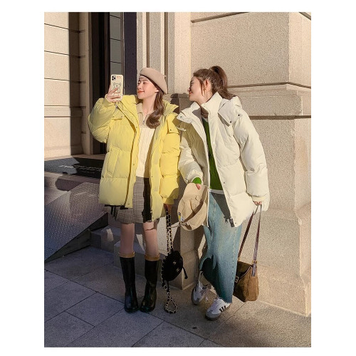 韓系羽絨棉衣女2025年新款寬松中長款棉服女加厚棉襖冬季連帽外套 韓系羽絨棉衣女2025年新款寬松中長款棉服女加厚棉襖冬季連帽外套