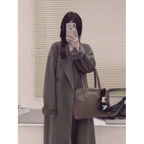 高個子加厚毛呢大衣女加長版到腳踝2025秋冬季超長款大碼呢子外套