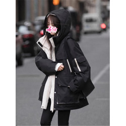 羽絨棉衣棉服女款冬季超好看夾棉外套2025新款工裝加厚派克服棉襖