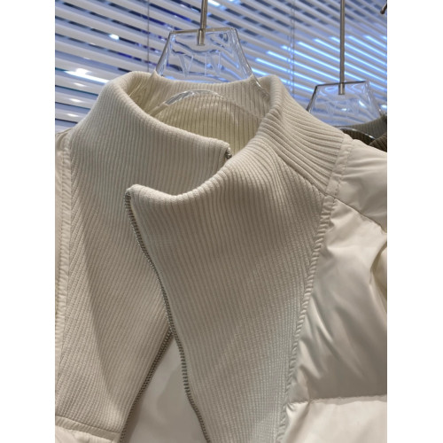 2025年秋冬新款針織領韓版短版羽絨服女休閒保暖加厚棉衣短外套潮