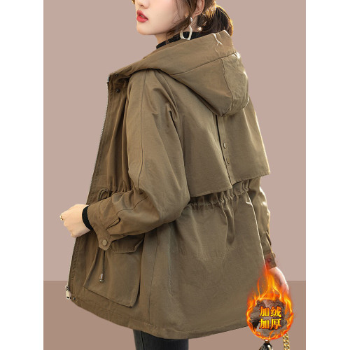 中長款加絨加厚外套女2025秋冬新款爆款派克服夾棉小個子大碼棉服 中長款加絨加厚外套女2025秋冬新款爆款派克服夾棉小個子大碼棉服