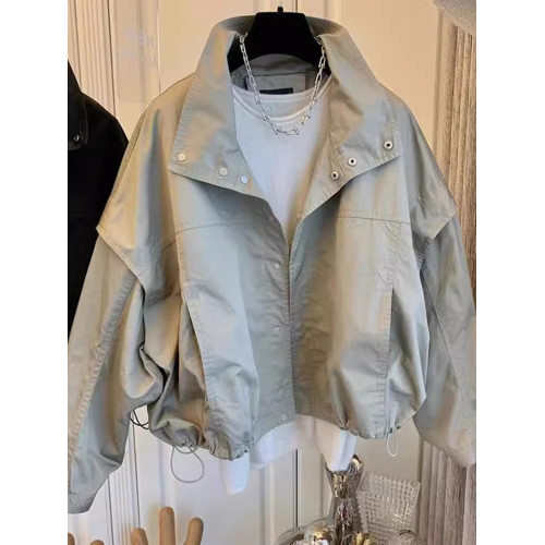 2025春秋季新款女士短外套沖鋒衣風衣短款上衣小個子夾克爆款女裝 2025春秋季新款女士短外套沖鋒衣風衣短款上衣小個子夾克爆款女裝