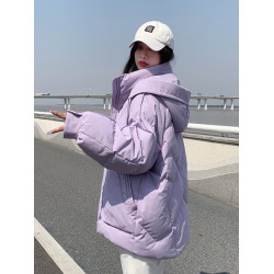 oversize麵包服短款羽絨棉衣棉服女2025年新款潮秋冬季外套厚棉襖