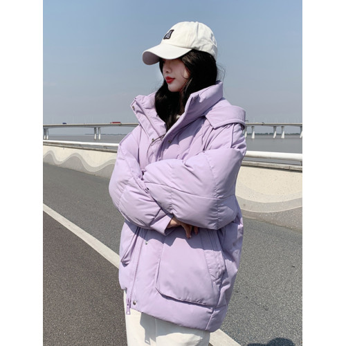 oversize麵包服短款羽絨棉衣棉服女2025年新款潮秋冬季外套厚棉襖 oversize麵包服短款羽絨棉衣棉服女2025年新款潮秋冬季外套厚棉襖