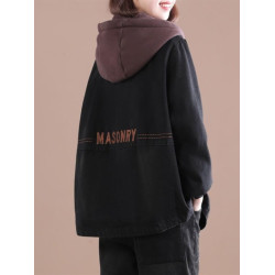 大碼中老年女裝媽媽秋裝2025新款牛仔外套秋冬加絨加厚上衣女洋氣