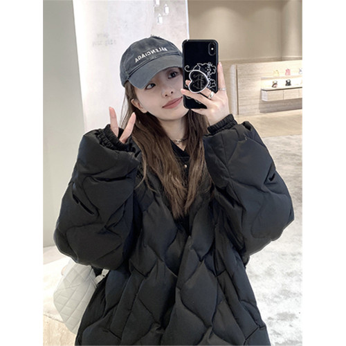 冬季薄款棉服女2025新款羽絨棉衣短款韓系菱格洋氣小棉襖夾棉外套 冬季薄款棉服女2025新款羽絨棉衣短款韓系菱格洋氣小棉襖夾棉外套