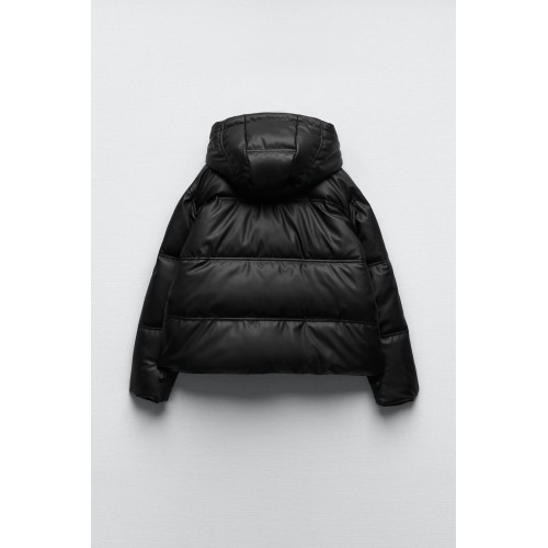 ZA家秋冬新款女裝仿皮短款連帽拉鍊保暖棉服夾克外套 3046225 712 ZA家秋冬新款女裝仿皮短款連帽拉鍊保暖棉服夾克外套 3046225 712