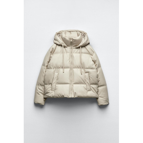 ZA家秋冬新款女裝仿皮短款連帽拉鍊保暖棉服夾克外套 3046225 712 ZA家秋冬新款女裝仿皮短款連帽拉鍊保暖棉服夾克外套 3046225 712