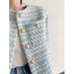 小香風短外套女裝春秋季2025新款重工高級感法式名媛氣質長袖上衣