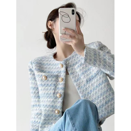 小香風短外套女裝春秋季2025新款重工高級感法式名媛氣質長袖上衣 小香風短外套女裝春秋季2025新款重工高級感法式名媛氣質長袖上衣