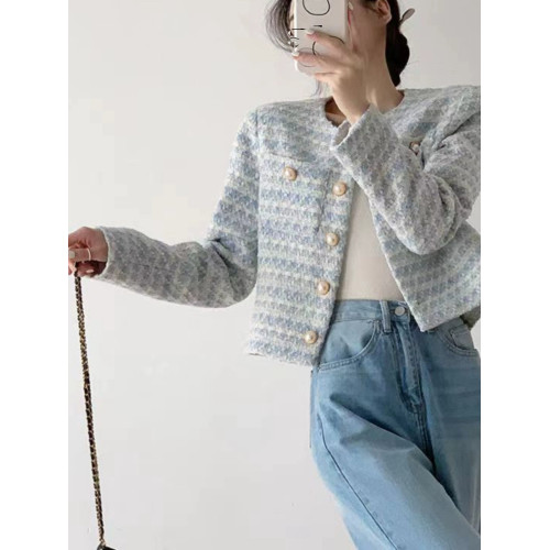 小香風短外套女裝春秋季2025新款重工高級感法式名媛氣質長袖上衣 小香風短外套女裝春秋季2025新款重工高級感法式名媛氣質長袖上衣