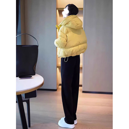 黃色棉服外套女2025冬季新款爆款百搭小個子連帽保暖加厚棉衣棉襖 黃色棉服外套女2025冬季新款爆款百搭小個子連帽保暖加厚棉衣棉襖