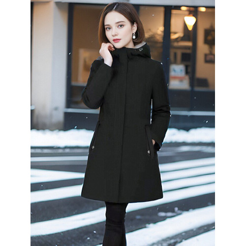 加絨加厚棉服羊剪絨外套仿皮草冬季新款保暖防風中長款派克服大衣