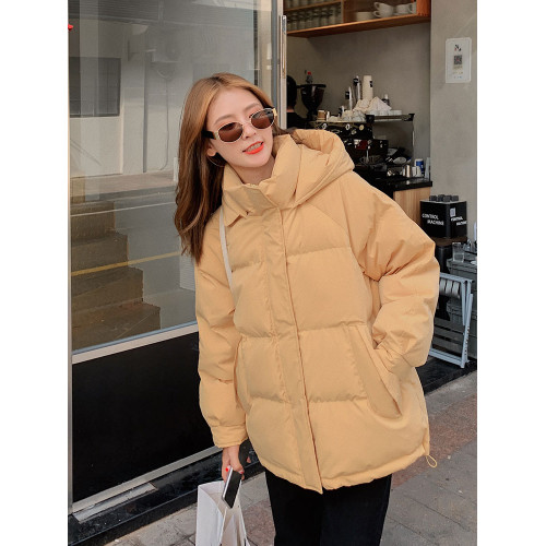 連帽棉服外套女冬2025新款韓版寬松時尚小個子麵包服加厚保暖棉衣 連帽棉服外套女冬2025新款韓版寬松時尚小個子麵包服加厚保暖棉衣