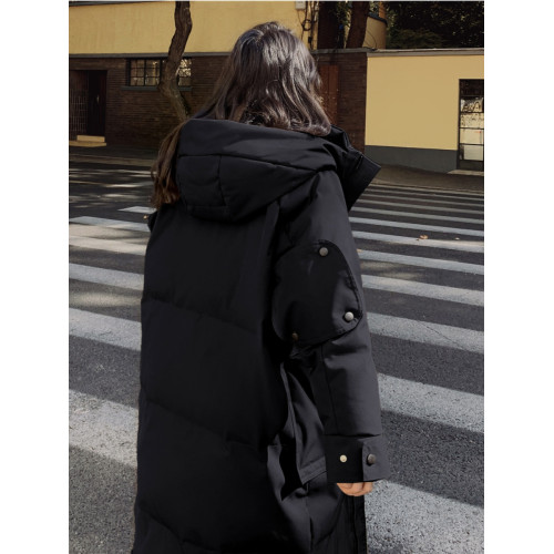 反季羽絨棉服女2025新款中長款工裝加厚設計高級感冬裝棉衣襖外套 反季羽絨棉服女2025新款中長款工裝加厚設計高級感冬裝棉衣襖外套