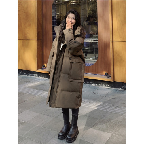 反季羽絨棉服女2025新款中長款工裝加厚設計高級感冬裝棉衣襖外套 反季羽絨棉服女2025新款中長款工裝加厚設計高級感冬裝棉衣襖外套