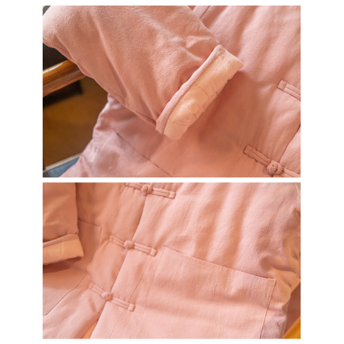 棉襖手工棉花棉衣棉麻文藝棉服棉襖女盤釦對襟休閒寬松上衣冬裝加 棉襖手工棉花棉衣棉麻文藝棉服棉襖女盤釦對襟休閒寬松上衣冬裝加