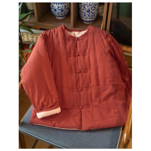 棉襖手工棉花棉衣棉麻文藝棉服棉襖女盤釦對襟休閒寬松上衣冬裝加 棉襖手工棉花棉衣棉麻文藝棉服棉襖女盤釦對襟休閒寬松上衣冬裝加