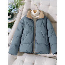 棉衣2024冬新款韓版短款立領小個子棉服加厚百搭保暖棉襖寬松外套