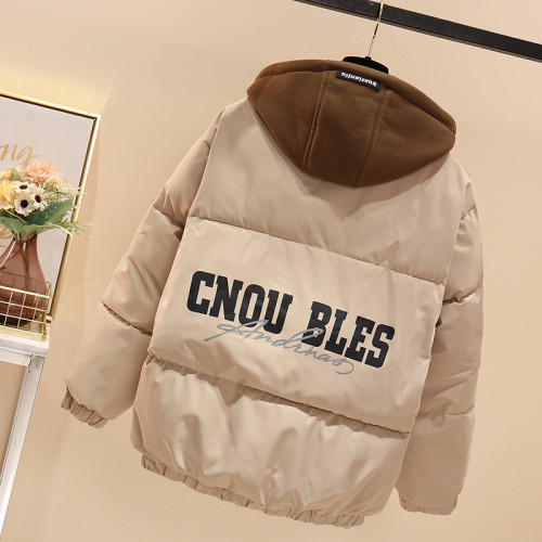 羽絨棉服女2025冬季新款韓系穿搭厚棉襖外套短款設計感假兩件棉衣 羽絨棉服女2025冬季新款韓系穿搭厚棉襖外套短款設計感假兩件棉衣