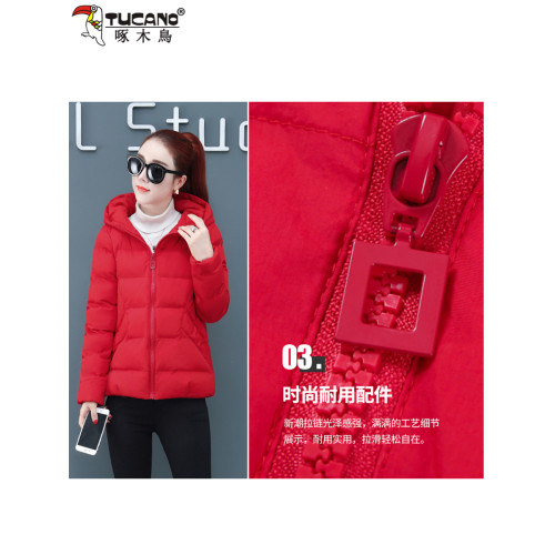 啄木鳥短款羽絨棉服棉衣女款2025新款冬裝中年媽媽洋氣保暖小棉襖 啄木鳥短款羽絨棉服棉衣女款2025新款冬裝中年媽媽洋氣保暖小棉襖