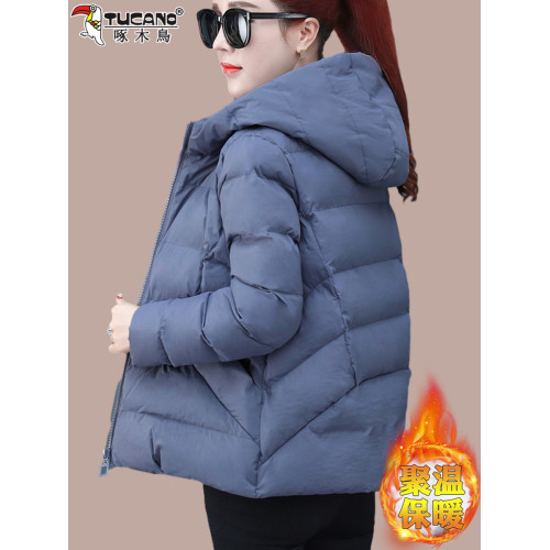 啄木鳥短款羽絨棉服棉衣女款2025新款冬裝中年媽媽洋氣保暖小棉襖 啄木鳥短款羽絨棉服棉衣女款2025新款冬裝中年媽媽洋氣保暖小棉襖