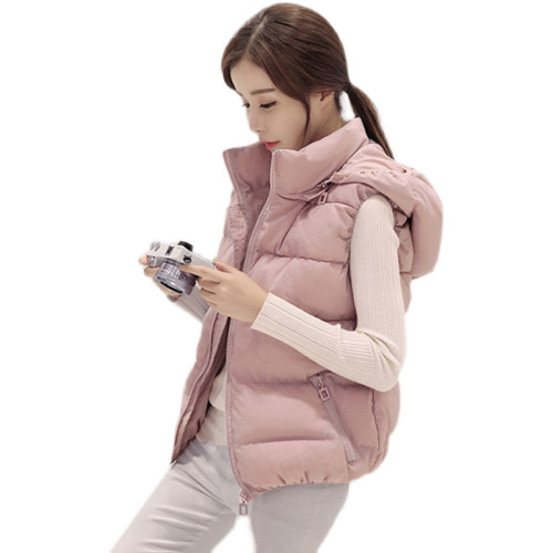 可拆卸帽羽絨棉馬甲女2025秋冬百搭修身麵包棉服坎肩短款馬夾外套 可拆卸帽羽絨棉馬甲女2025秋冬百搭修身麵包棉服坎肩短款馬夾外套