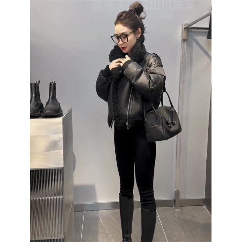 網紅爆款時尚棉服女2022年冬季新款韓版顯瘦西裝領皮毛一體棉衣潮 網紅爆款時尚棉服女2022年冬季新款韓版顯瘦西裝領皮毛一體棉衣潮