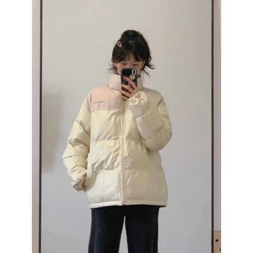 pu皮羽絨棉服女冬季2025新款設計感寬松立領麵包服情侶棉衣厚外套 pu皮羽絨棉服女冬季2025新款設計感寬松立領麵包服情侶棉衣厚外套