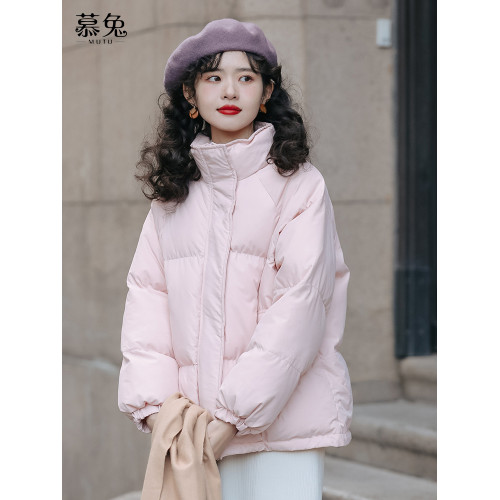 慕兔小個子溫柔系加厚棉服外套女2025冬季新款韓版夾棉麵包服棉衣 慕兔小個子溫柔系加厚棉服外套女2025冬季新款韓版夾棉麵包服棉衣