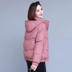 啄木鳥羽絨棉服女短款2025年冬季新款女士小個子棉襖外套棉衣女裝