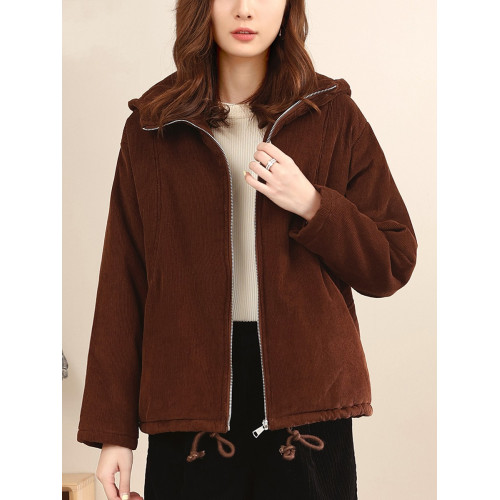 燈芯絨棉衣女2024款冬季休閒純棉外套小個子媽媽秋冬短款棉服棉襖 燈芯絨棉衣女2024款冬季休閒純棉外套小個子媽媽秋冬短款棉服棉襖