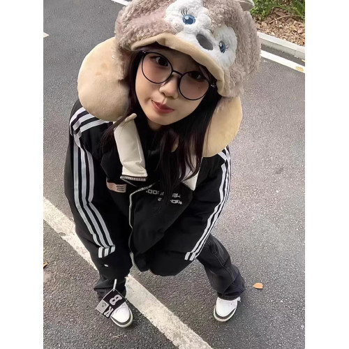 國潮美式條紋棉衣棉服女2025冬季新款學生寬松情侶加厚棉襖外套潮 國潮美式條紋棉衣棉服女2025冬季新款學生寬松情侶加厚棉襖外套潮