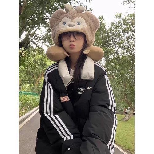 國潮美式條紋棉衣棉服女2025冬季新款學生寬松情侶加厚棉襖外套潮 國潮美式條紋棉衣棉服女2025冬季新款學生寬松情侶加厚棉襖外套潮