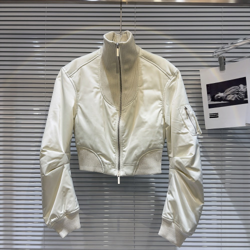 網紅同款2025冬季新款炸街辣妹螺紋領口保暖純色棉服夾克棉衣外套 網紅同款2025冬季新款炸街辣妹螺紋領口保暖純色棉服夾克棉衣外套