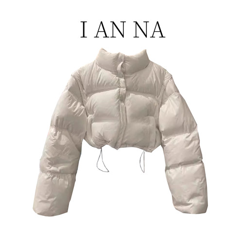 小個子短款長袖棉服女冬季2025新款加厚收腰棉衣高腰白色立領外套 小個子短款長袖棉服女冬季2025新款加厚收腰棉衣高腰白色立領外套