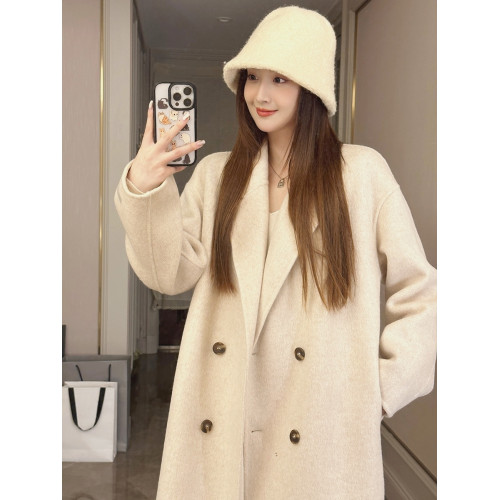 高級感羊毛羊絨大衣女秋冬季2025新款韓系小個子呢子加厚毛呢外套 高級感羊毛羊絨大衣女秋冬季2025新款韓系小個子呢子加厚毛呢外套