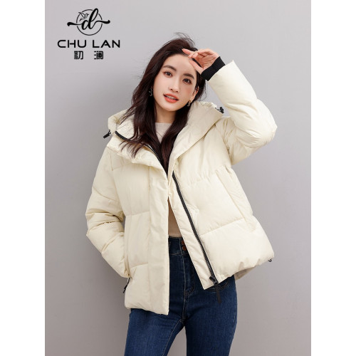 羽絨棉衣女連帽高級短款棉服冬季加厚抗寒麵包服2025年新立領外套 羽絨棉衣女連帽高級短款棉服冬季加厚抗寒麵包服2025年新立領外套